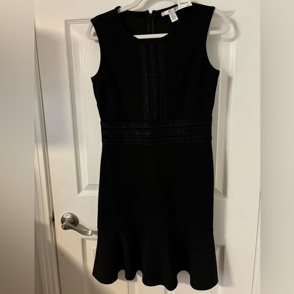 Embroidered Black Dress
